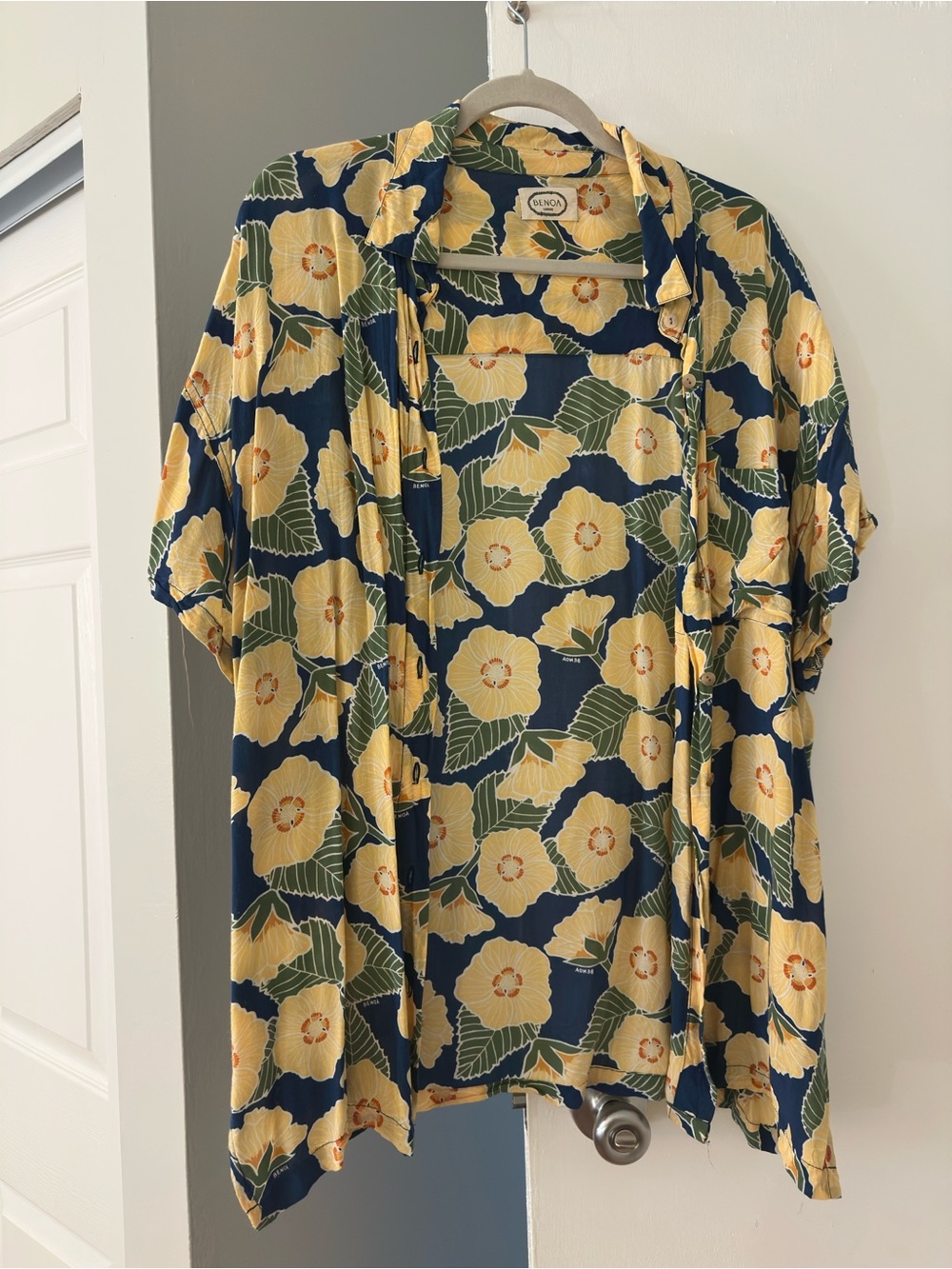 Benoa Swim Aloha Shirt in Ilima
